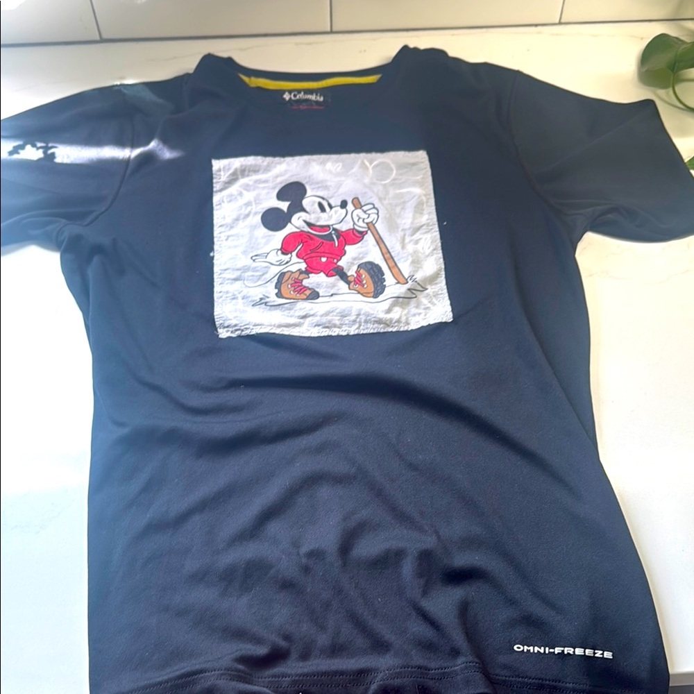 Black Colombia + Disney Mickey hiking shirt